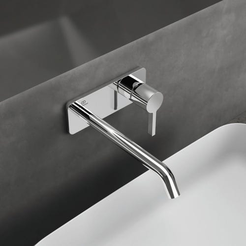 Immagine di Ideal Standard JOY miscelatore monocomando lavabo a parete P.24 cm, finitura cromo A7381AA
