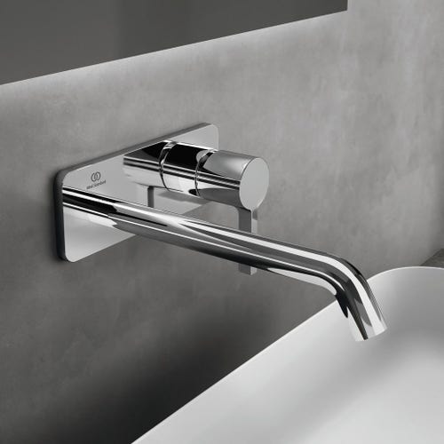 Immagine di Ideal Standard JOY miscelatore monocomando lavabo a parete P.24 cm, finitura cromo A7381AA