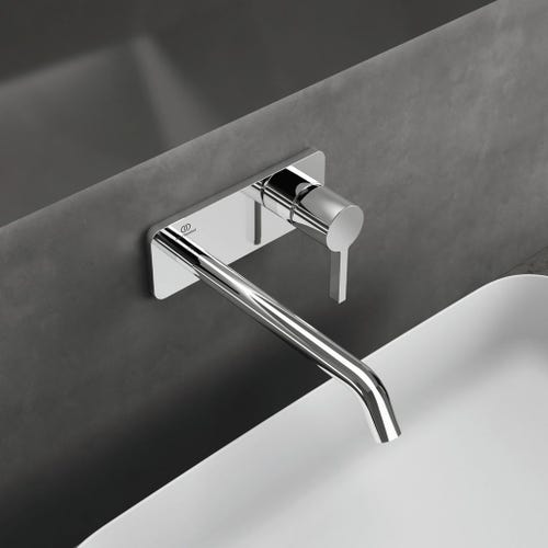 Immagine di Ideal Standard JOY miscelatore monocomando lavabo a parete P.24 cm, finitura cromo A7381AA