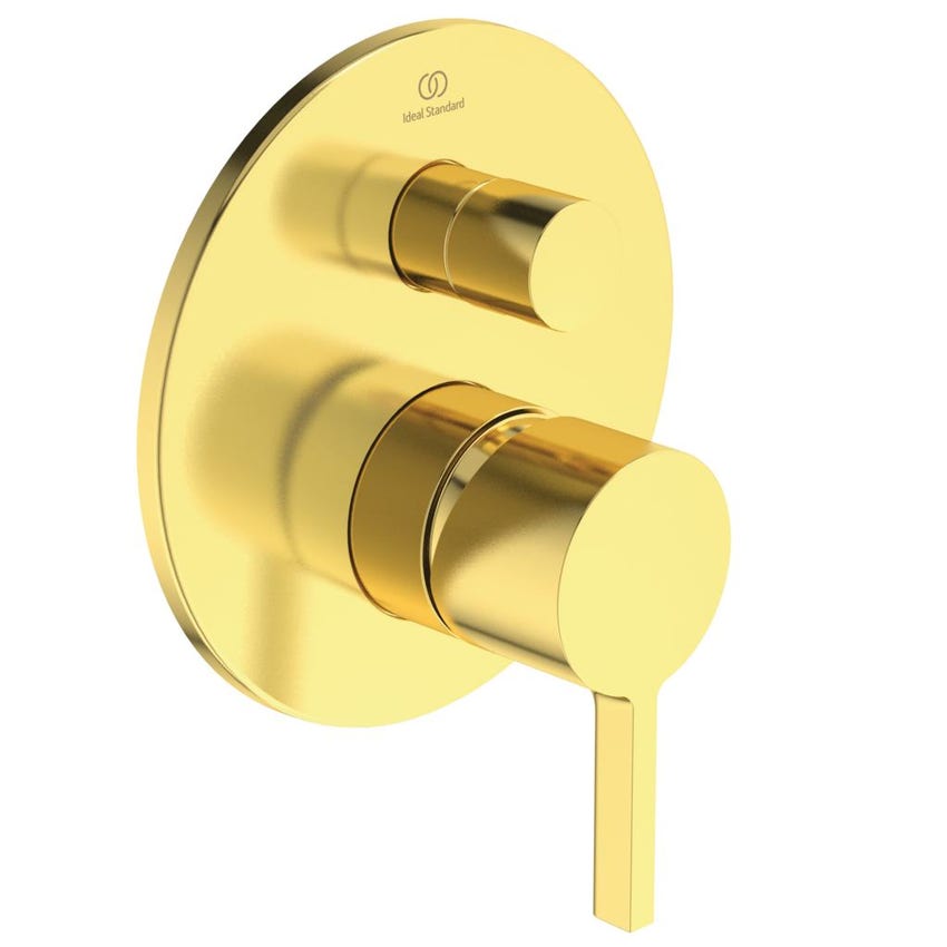 Immagine di Ideal Standard JOY miscelatore monocomando per vasca/doccia ad incasso, finitura brushed gold A7386A2