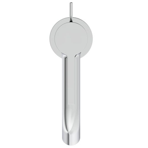 Immagine di Ideal Standard CONCA set con lavabo top L.61 P.51 cm, colore bianco, miscelatore monocomando con scarico piletta, finitura cromo, mobile sottolavabo L.60 cm, esterno colore bianco finitura opaco, specchio rotondo Ø 60 cm CONCA05