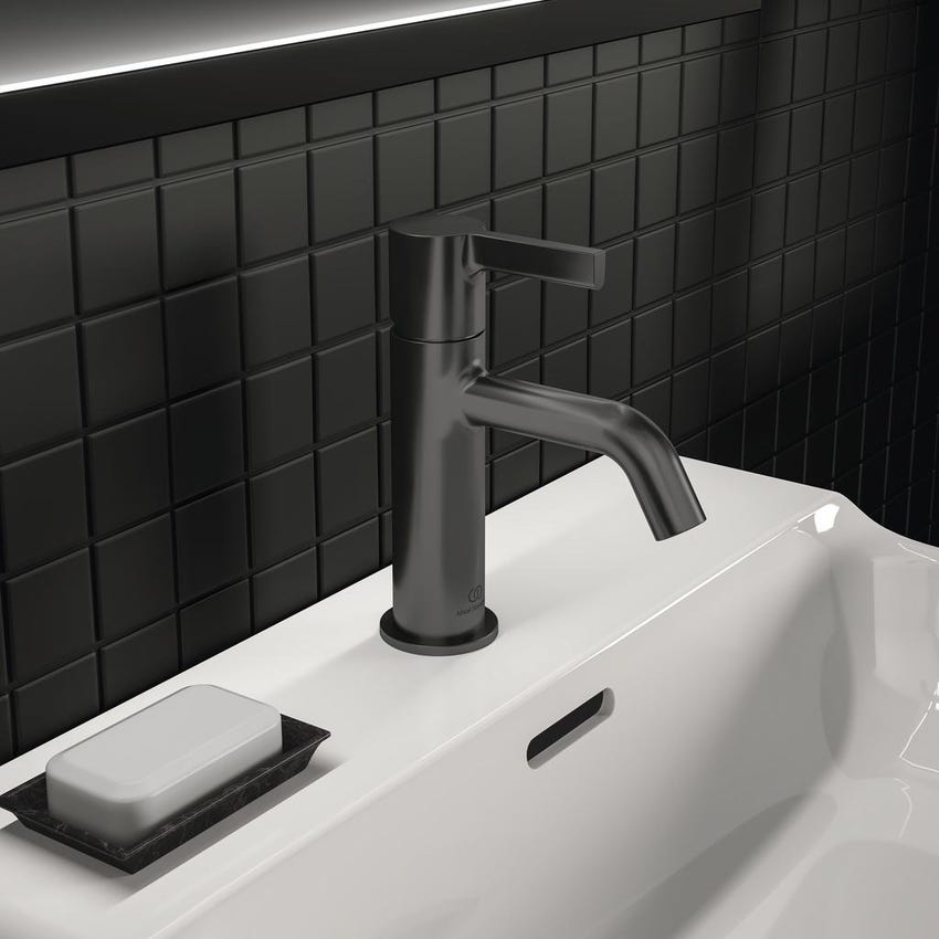 Immagine di Ideal Standard JOY miscelatore monocomando lavabo H.17 cm, senza scarico, finitura magnetic grey BC776A5