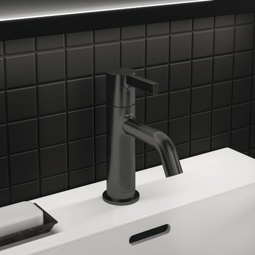 Immagine di Ideal Standard JOY miscelatore monocomando lavabo H.17 cm, senza scarico, finitura magnetic grey BC776A5