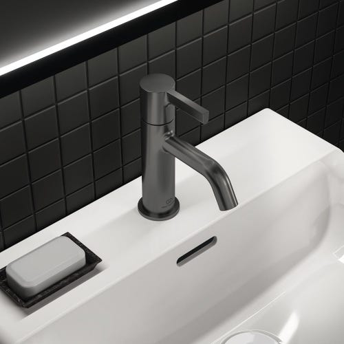 Immagine di Ideal Standard JOY miscelatore monocomando lavabo H.17 cm, senza scarico, finitura magnetic grey BC776A5
