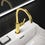 Immagine di Ideal Standard JOY miscelatore monocomando lavabo H.31 cm, con scarico, finitura brushed gold BC777A2