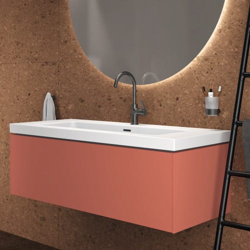 Immagine di Ideal Standard JOY miscelatore monocomando lavabo H.31 cm, con scarico, finitura magnetic grey BC777A5