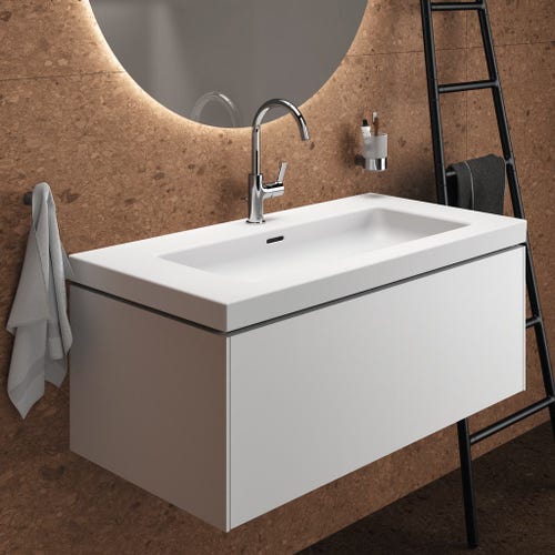 Immagine di Ideal Standard JOY miscelatore monocomando lavabo H.31 cm, con scarico, finitura cromo BC777AA
