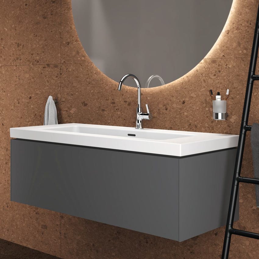 Immagine di Ideal Standard JOY miscelatore monocomando lavabo H.31 cm, con scarico, finitura cromo BC777AA