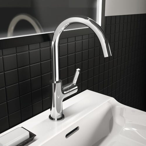 Immagine di Ideal Standard JOY miscelatore monocomando lavabo H.31 cm, senza scarico, finitura cromo BC778AA