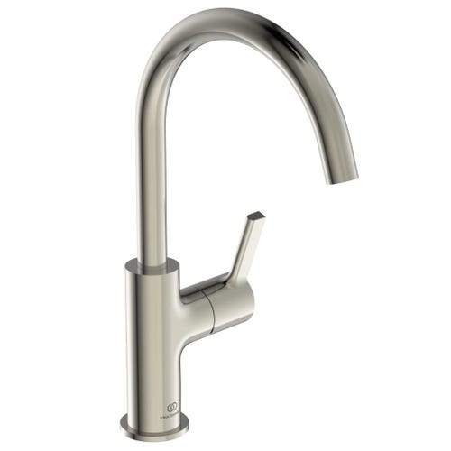 Immagine di Ideal Standard JOY miscelatore monocomando lavabo H.31 cm, senza scarico, finitura silver storm BC778GN