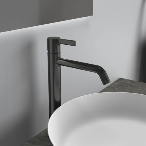Immagine di Ideal Standard JOY miscelatore monocomando lavabo da appoggio H.31.3 cm, senza scarico, finitura magnetic grey BC782A5