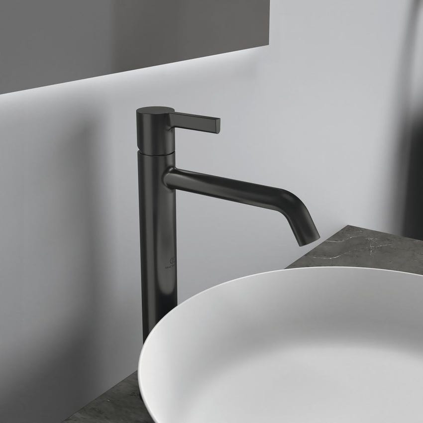 Ideal Standard BC782A5 JOY miscelatore monocomando lavabo da appoggio  H.31.3 cm, senza scarico, finitura magnetic grey