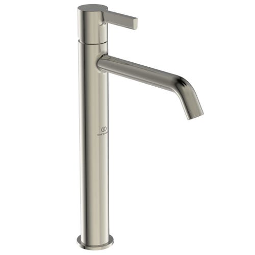 Immagine di Ideal Standard JOY miscelatore monocomando lavabo da appoggio H.31.3 cm, senza scarico, finitura silver storm BC782GN