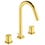 Immagine di Ideal Standard JOY miscelatore monocomando lavabo 3 fori, con scarico, finitura brushed gold BC783A2