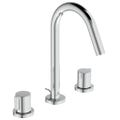 Immagine di Ideal Standard JOY miscelatore monocomando lavabo 3 fori, con scarico, finitura cromo BC783AA