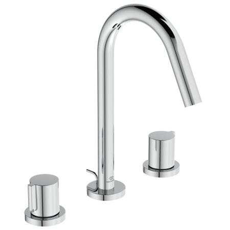 Immagine di Ideal Standard JOY miscelatore monocomando lavabo 3 fori, con scarico, finitura cromo BC783AA
