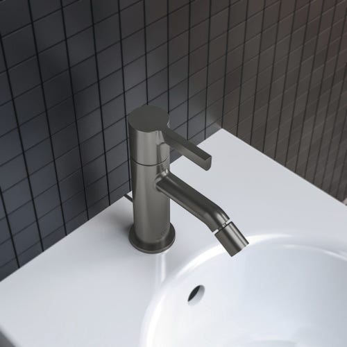 Immagine di Ideal Standard JOY miscelatore monocomando bidet, con scarico, finitura magnetic grey BC784A5