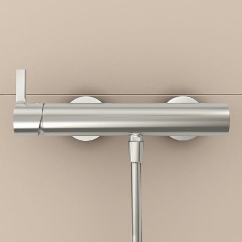 Immagine di Ideal Standard JOY miscelatore monocomando esterno per doccia, finitura silver storm BC785GN