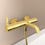 Immagine di Ideal Standard JOY miscelatore monocomando esterno per vasca/doccia, con doccetta a 1 funzione, supporto fisso a muro e flessibile 160 cm, finitura brushed gold BC787A2