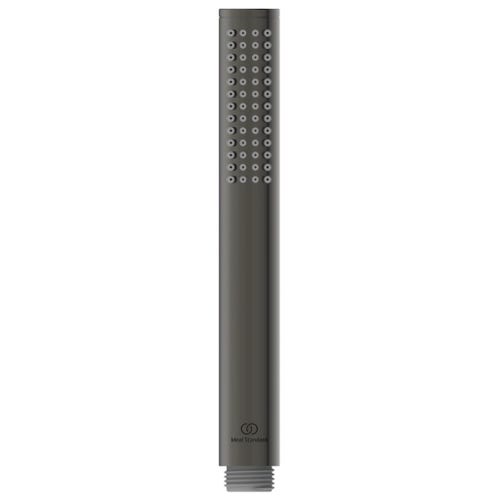 Immagine di Ideal Standard JOY gruppo bordo vasca 4 fori, con deviatore, bocca di erogazione, doccetta stilo a 1 funzione e porta doccetta, finitura magnetic grey BC789A5