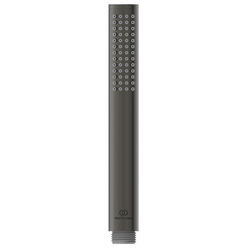 Immagine di Ideal Standard JOY gruppo bordo vasca 4 fori, con deviatore, bocca di erogazione, doccetta stilo a 1 funzione e porta doccetta, finitura magnetic grey BC789A5