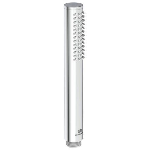 Immagine di Ideal Standard JOY gruppo bordo vasca 4 fori, con deviatore, bocca di erogazione, doccetta stilo a 1 funzione e porta doccetta, finitura cromo BC789AA
