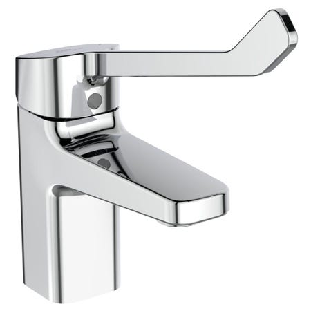 Immagine di Ideal Standard CERAPLAN miscelatore monocomando per lavabo a leva lunga, con scarico, finitura cromo BD218AA