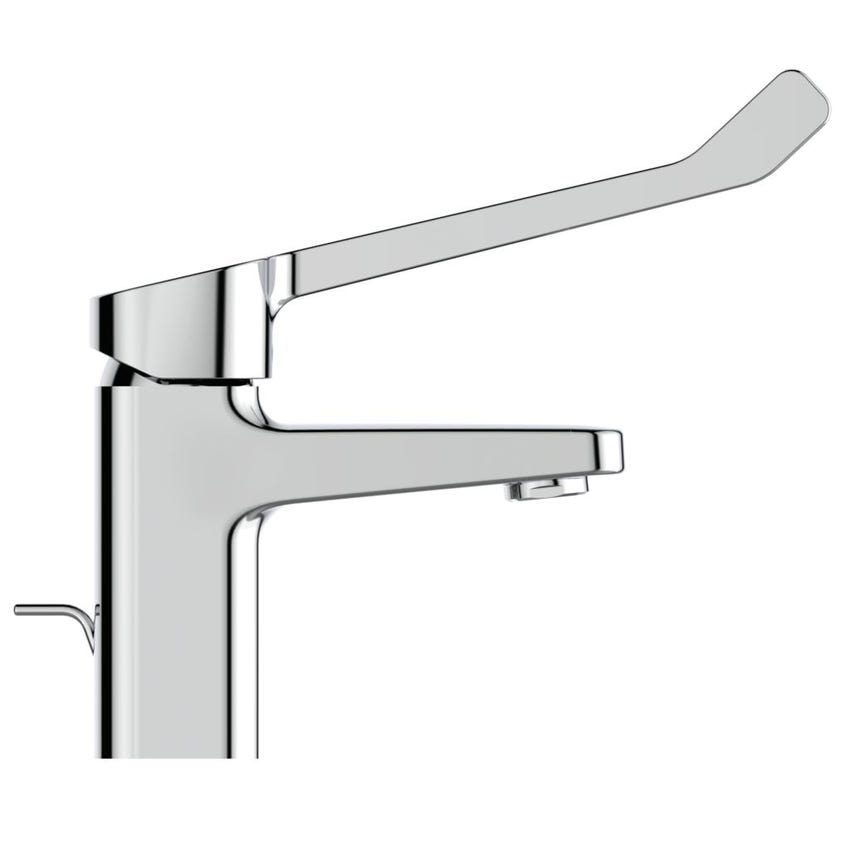 Immagine di Ideal Standard CERAPLAN miscelatore monocomando per lavabo a leva lunga, con scarico, finitura cromo BD218AA