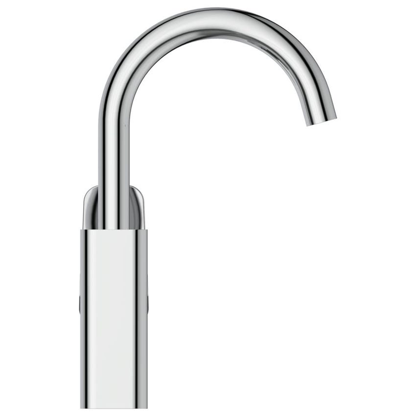 Immagine di Ideal Standard soluzione bagno completo, sanitari sospesi, lavabo con mobile 84 cm, doccia rettangolare 120 cm, colore bianco finitura lucido, colonna 120 cm, colore greige finitura opaco, rubinetteria finitura cromo SING3