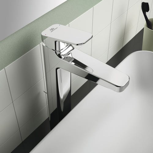 Immagine di Ideal Standard CERAPLAN miscelatore monocomando lavabo, aeratore 5 l/min, con scarico, finitura cromo BD238AA