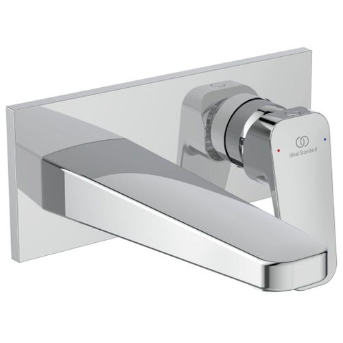 Immagine di Ideal Standard CERAPLAN miscelatore monocomando per lavabo, installazione a parete, finitura cromo BD244AA