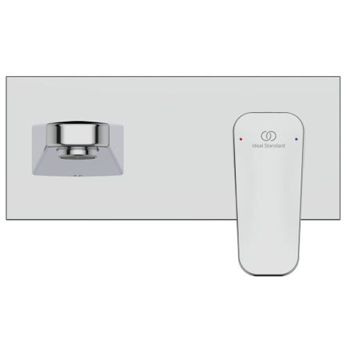 Immagine di Ideal Standard CERAPLAN miscelatore monocomando per lavabo, installazione a parete, finitura cromo BD244AA