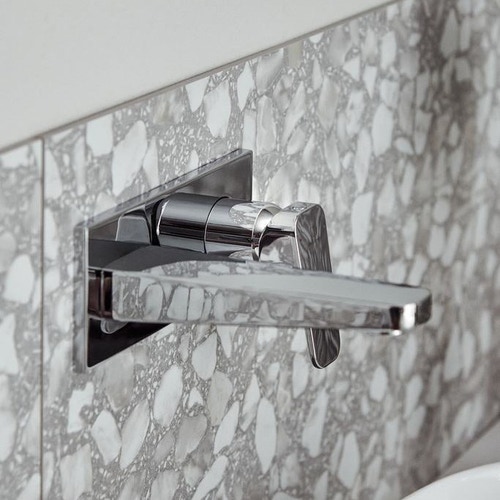 Immagine di Ideal Standard CERAPLAN miscelatore monocomando per lavabo, installazione a parete, finitura cromo BD244AA