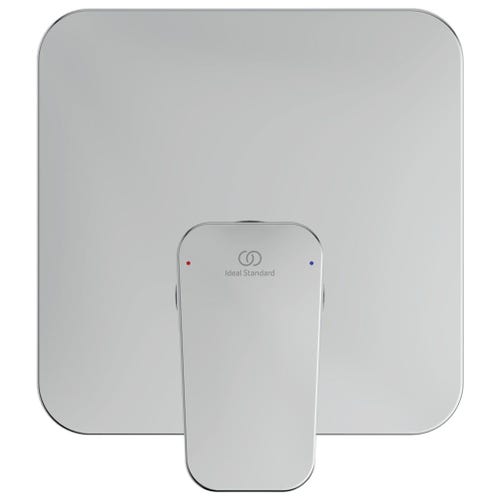 Immagine di Ideal Standard soluzione bagno completo, sanitari sospesi, lavabo con mobile 80 cm, doccia rettangolare 120x80 cm, colore bianco, rubinetteria finitura cromo SING11