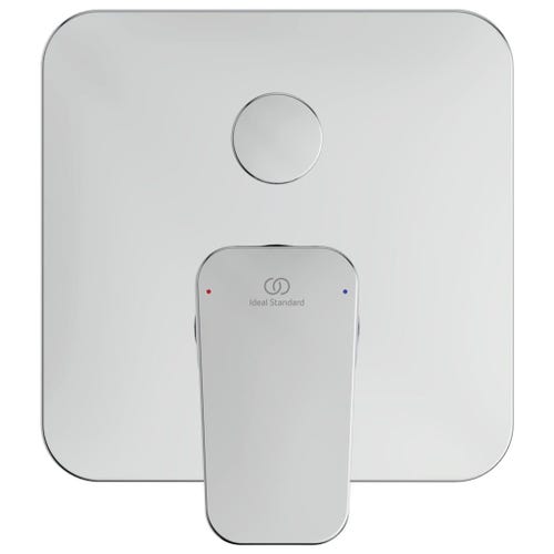 Immagine di Ideal Standard CERAPLAN miscelatore monocomando ad incasso per vasca/doccia, con deviatore, corpo incasso incluso, finitura cromo BD259AA
