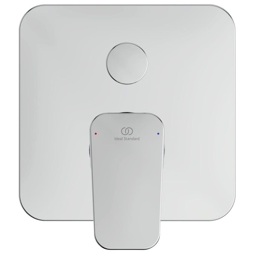 Immagine di Ideal Standard CERAPLAN miscelatore monocomando ad incasso per vasca/doccia, con deviatore, corpo incasso incluso, finitura cromo BD259AA