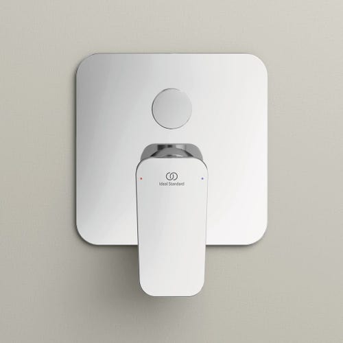 Immagine di Ideal Standard CERAPLAN miscelatore monocomando ad incasso per vasca/doccia, con deviatore, corpo incasso incluso, finitura cromo BD259AA