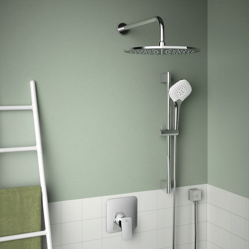 Immagine di Ideal Standard CERAPLAN miscelatore monocomando ad incasso per doccia, finitura cromo BD279AA