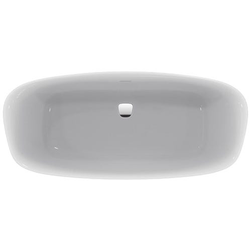 Immagine di Ideal Standard DEA vasca 170 cm centro stanza dotata di colonna di scarico e telaio, colore bianco E306601