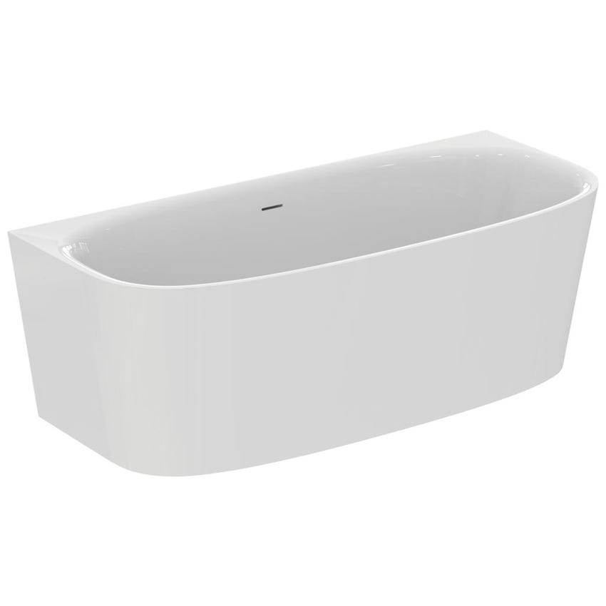 Immagine di Ideal Standard DEA vasca 180 cm centro parete dotata di colonna di scarico e telaio, colore bianco T994001