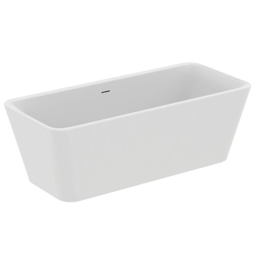 Immagine di Ideal Standard TONIC II vasca centro stanza, con colonna di scarico e telaio L.180 cm, colore bianco seta finitura opaco K8725V1