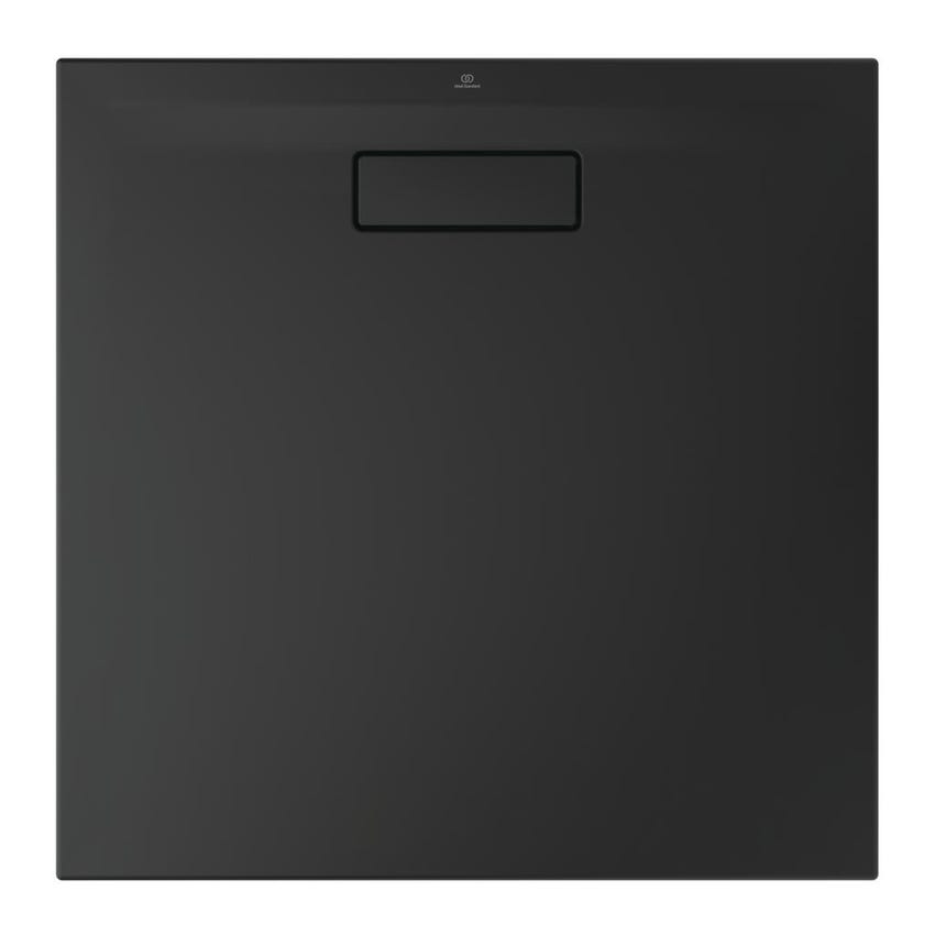 Immagine di Ideal Standard ULTRAFLAT NEW piatto doccia quadrato 80 cm, in acrilico, colore nero finitura opaco T4466V3