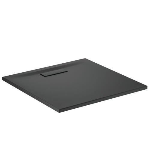 Immagine di Ideal Standard ULTRAFLAT NEW piatto doccia quadrato 80 cm, in acrilico, colore nero finitura opaco T4466V3