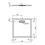 Immagine di Ideal Standard ULTRAFLAT NEW piatto doccia quadrato 80 cm, in acrilico, colore nero finitura opaco T4466V3