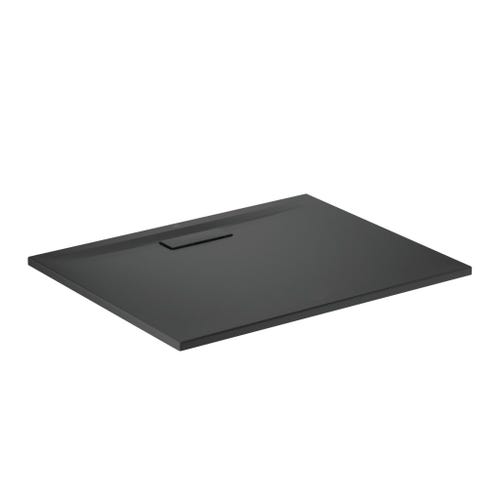 Immagine di Ideal Standard ULTRAFLAT NEW piatto doccia rettangolare L.100 P.80 cm, in acrilico, colore nero finitura opaco T4468V3