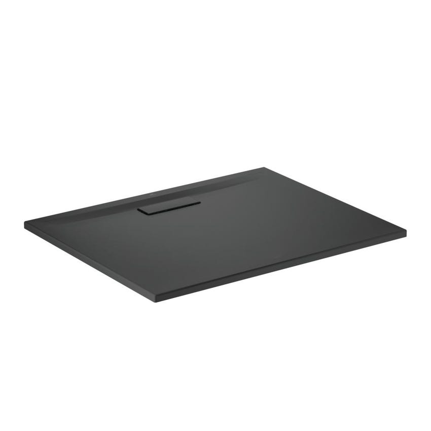 Immagine di Ideal Standard ULTRAFLAT NEW piatto doccia rettangolare L.100 P.80 cm, in acrilico, colore nero finitura opaco T4468V3