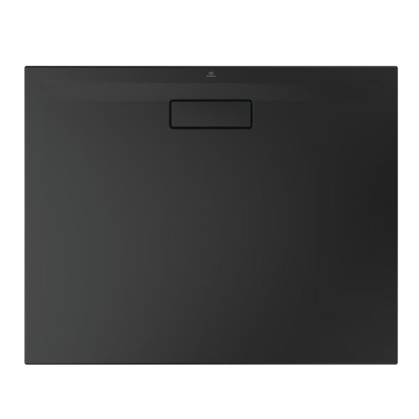 Immagine di Ideal Standard ULTRAFLAT NEW piatto doccia rettangolare L.100 P.80 cm, in acrilico, colore nero finitura opaco T4468V3