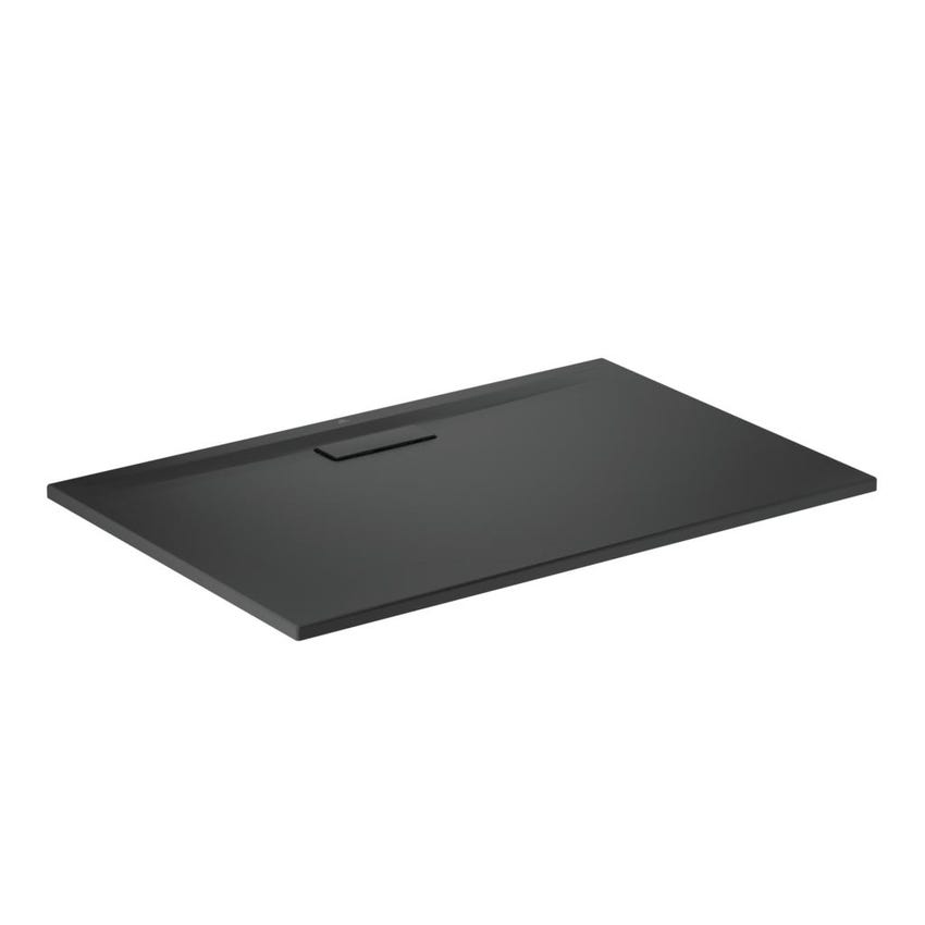 Immagine di Ideal Standard ULTRAFLAT NEW piatto doccia rettangolare L.120 P.80 cm, in acrilico, colore nero finitura opaco T4469V3