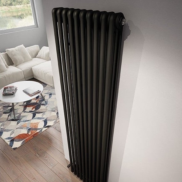 Immagine di Irsap TESI 3 radiatore 15 elementi H.200 L.67,5 P.10,1cm, colore nero finitura opaco RT3200015K1IRNON01