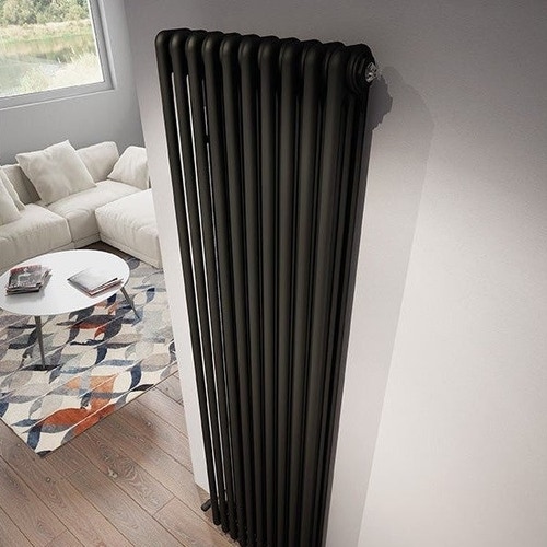 Immagine di Irsap TESI 3 radiatore 14 elementi H.200 L.63 P.10,1cm, colore nero finitura opaco RT3200014K1IRNON01